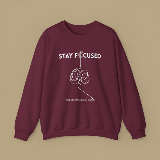 Stay Focused Oversized Unisex Sweatshirt