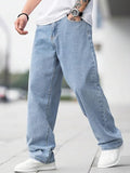 Unisex Regular Fit|Classic Design with Stylish Look |Day Comfort|Mide Rise Strachable Baggy Jeans