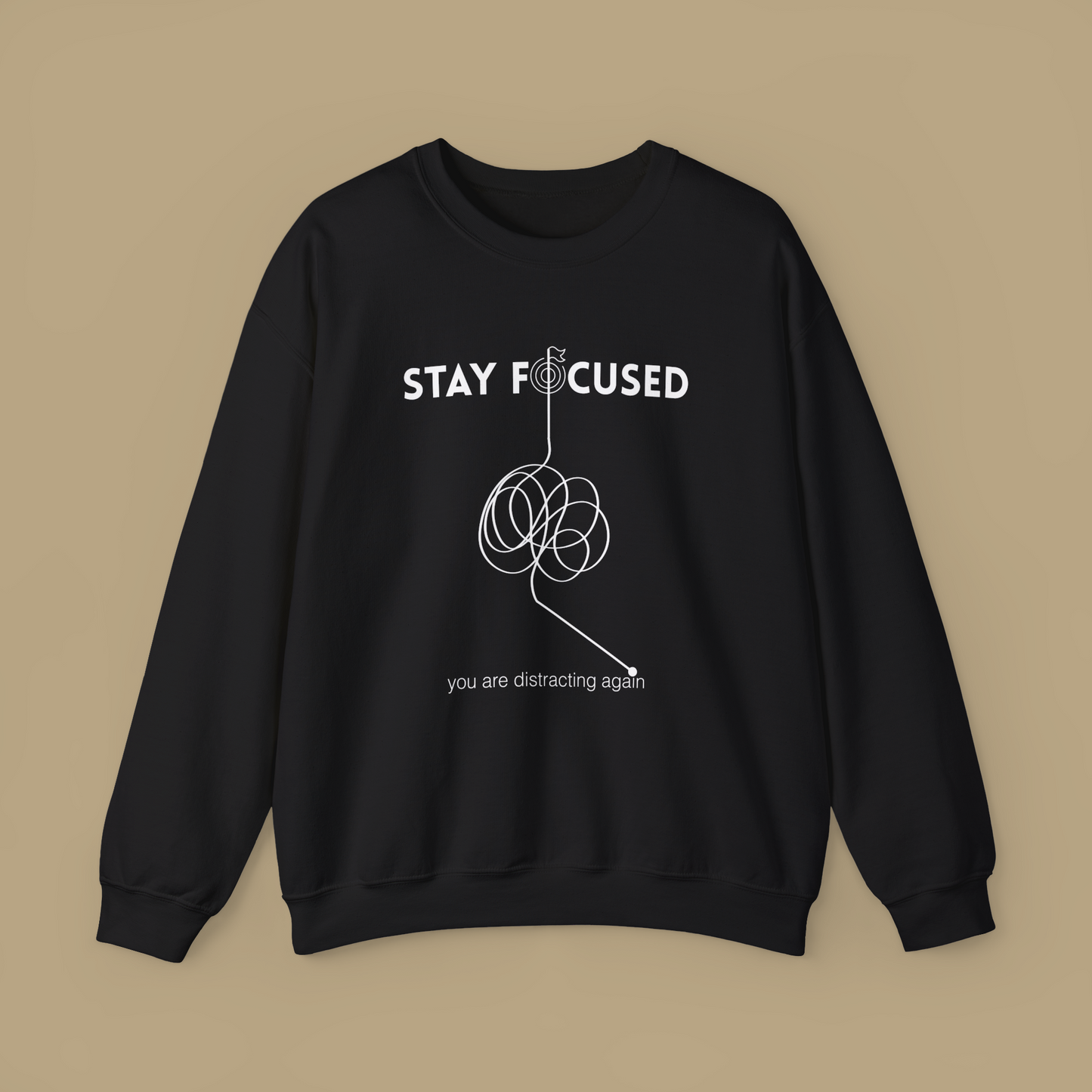 Stay Focused Oversized Unisex Sweatshirt