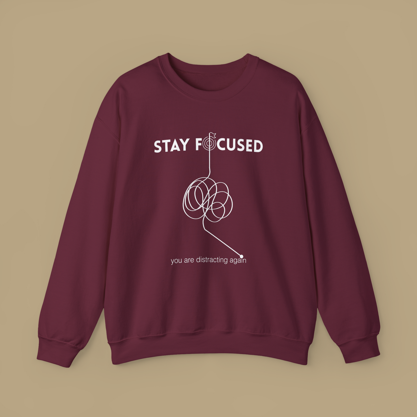Stay Focused Oversized Unisex Sweatshirt