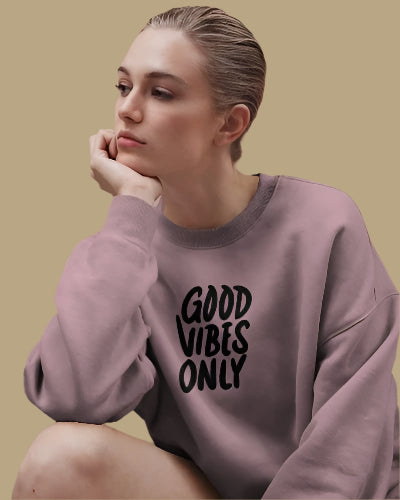 Good Vibes Only Oversized Unisex Sweatshirt