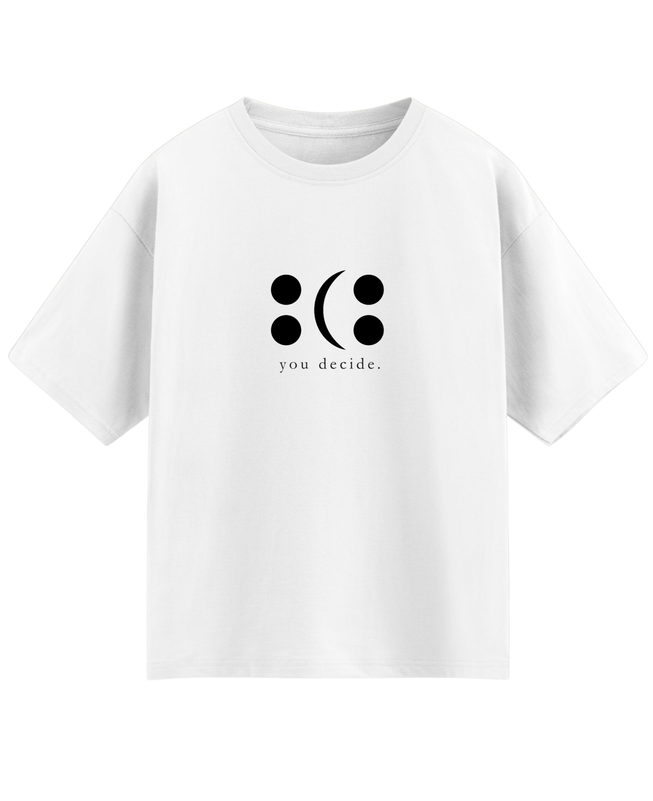 White Oversized T-shirt Front Design