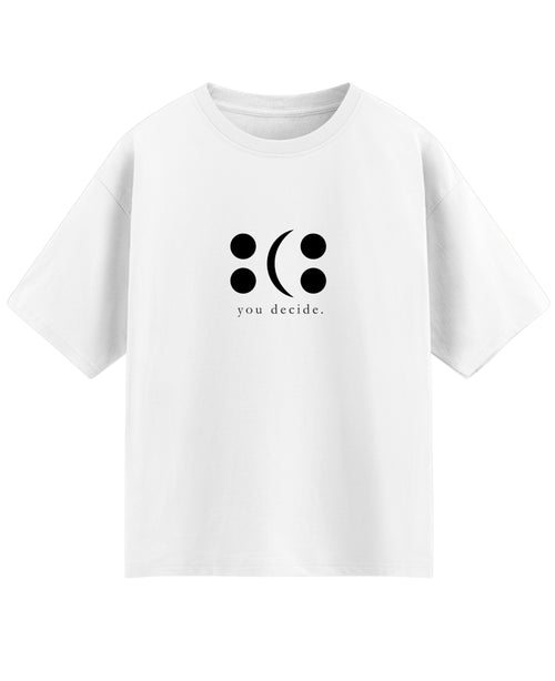 White Oversized T-shirt Front Design