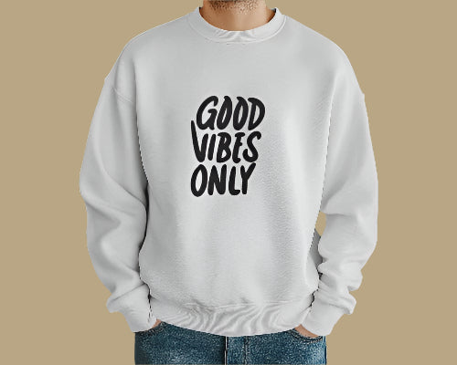 Good Vibes Only Oversized Unisex Sweatshirt