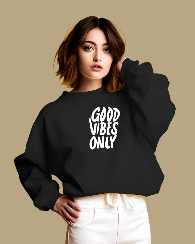 Good Vibes Only Oversized Unisex Sweatshirt